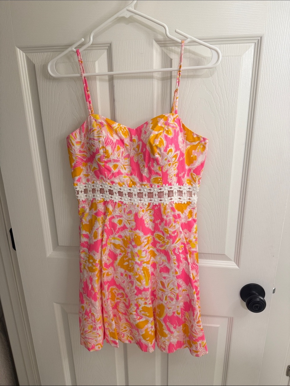 Lilly Pulitzer Pink and Yellow Floral Mini Dress